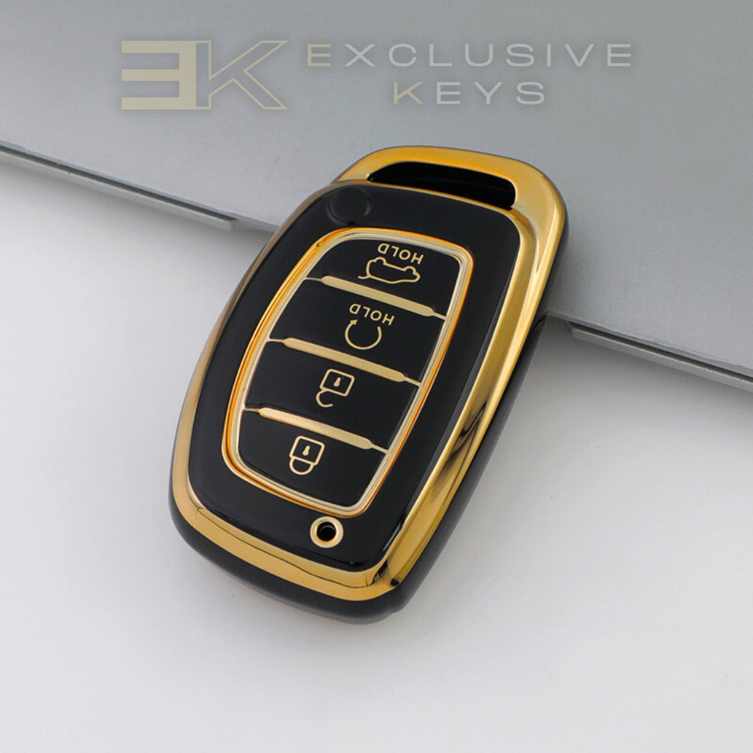 Hyundai Smart Key Cover – 4 Buttons (Remote Start + Trunk)