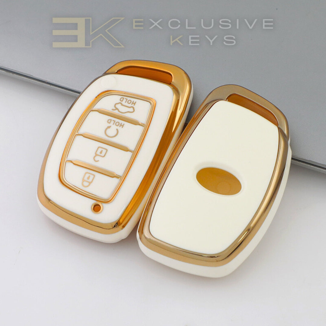 Hyundai Smart Key Cover – 4 Buttons (Remote Start + Trunk)