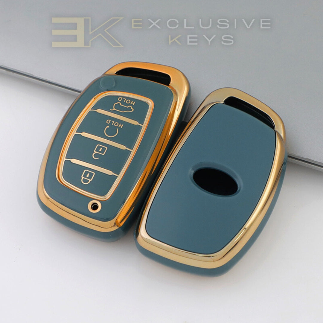 Hyundai Smart Key Cover – 4 Buttons (Remote Start + Trunk)