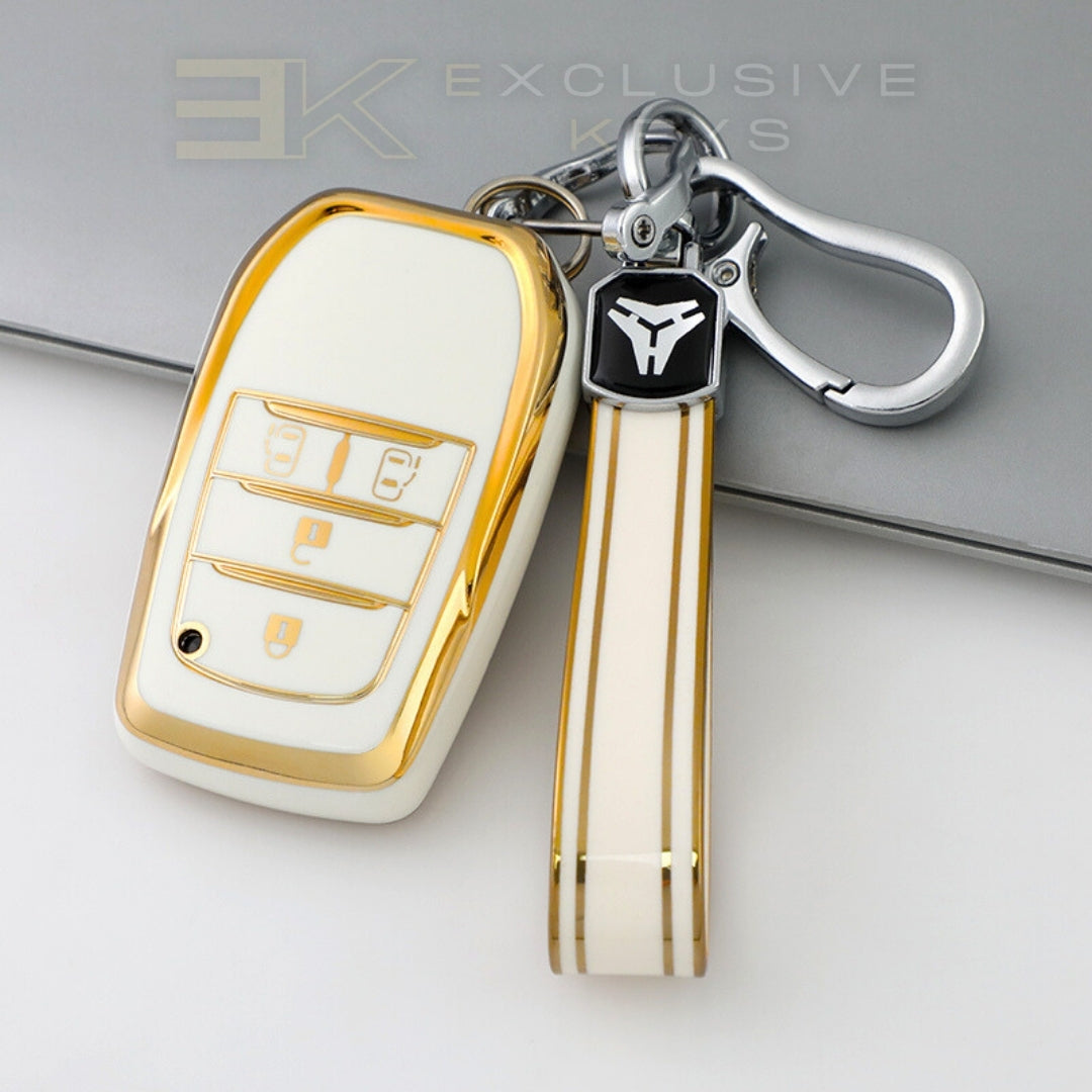 Toyota Smart Key Cover – 4 Buttons (Dual Sliding Doors)