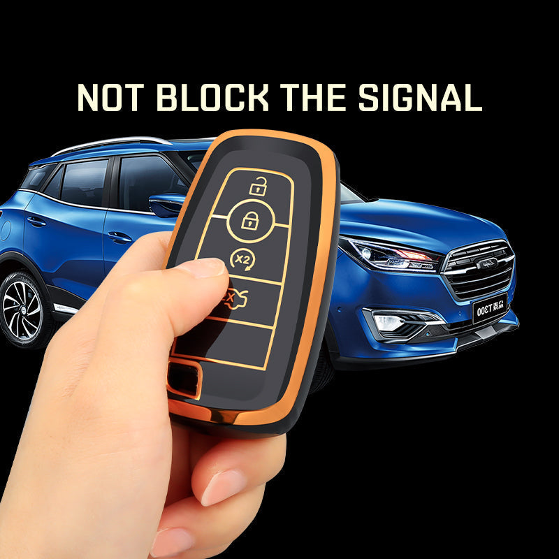 Case for Ford Edge, Fusion, Mustang, Explorer, F150, F250, F350, Ecosport (4 Buttons)