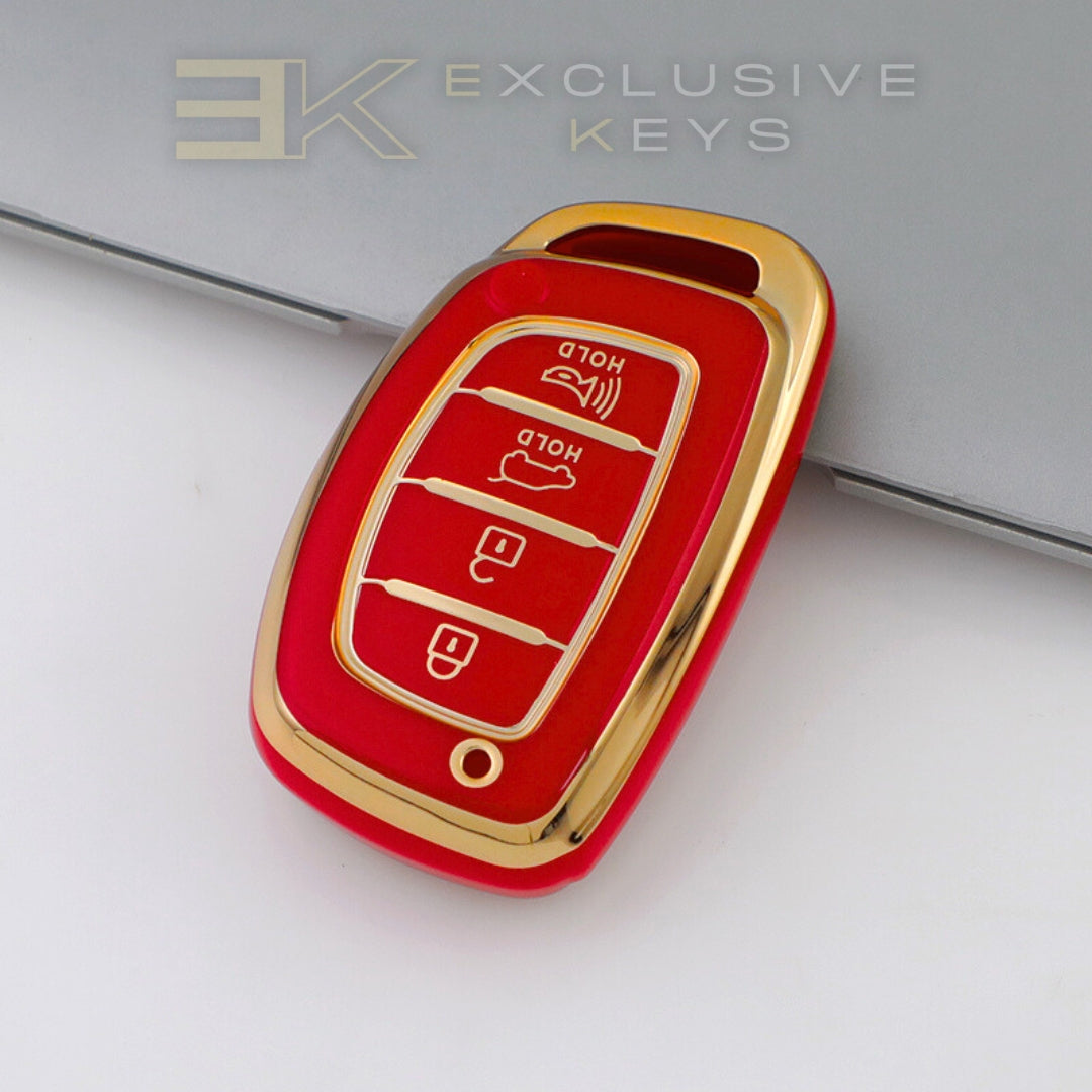 Hyundai Smart Key Cover – 4 Buttons (Trunk + Alarm)
