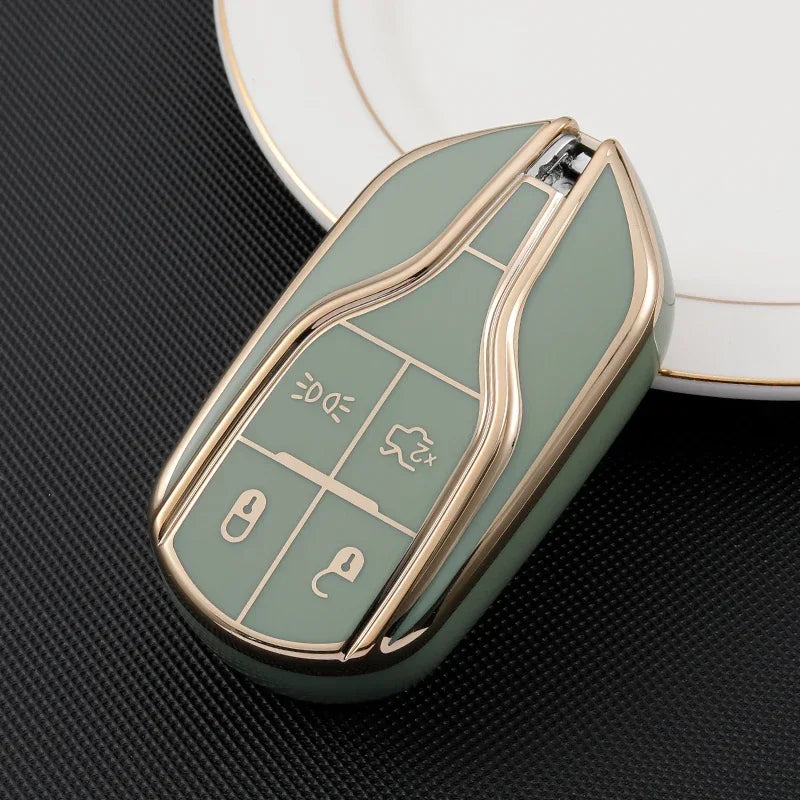 Car Key Case for Maserati Levante Ghibli Quattroporte GT Granturismo GranCabrio TPU Cover Shell Fob Protector Accessories